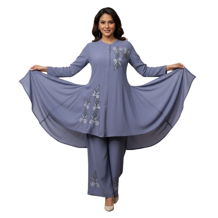 Elegant Embroidered 2-Piece Set – Curian Cotton Collection
