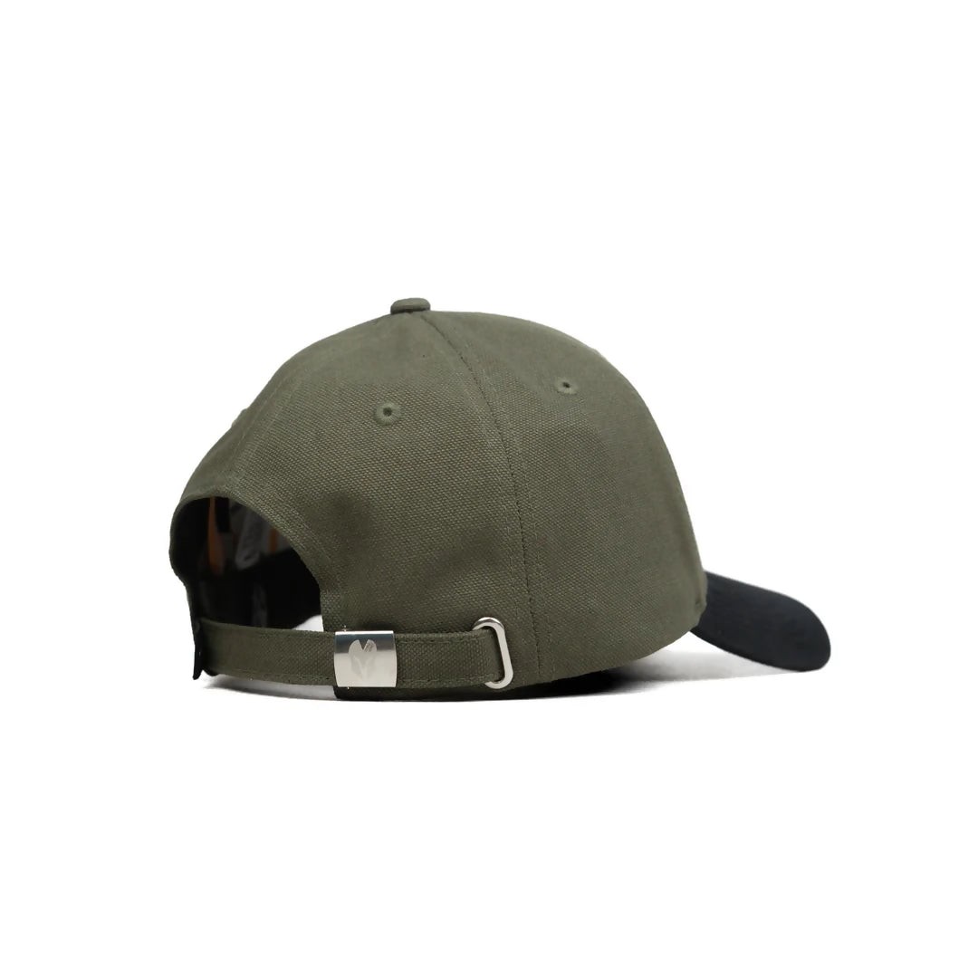 HEAD GEAR LOGO OLIVE AND BLACK DUAL TONE CAP