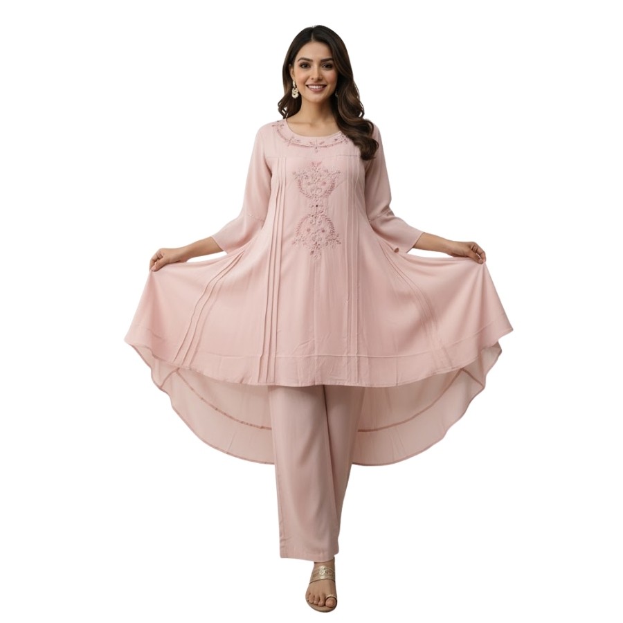 New Arrival – Elegant Embroidered 2-Piece Set (3 Colors Available)