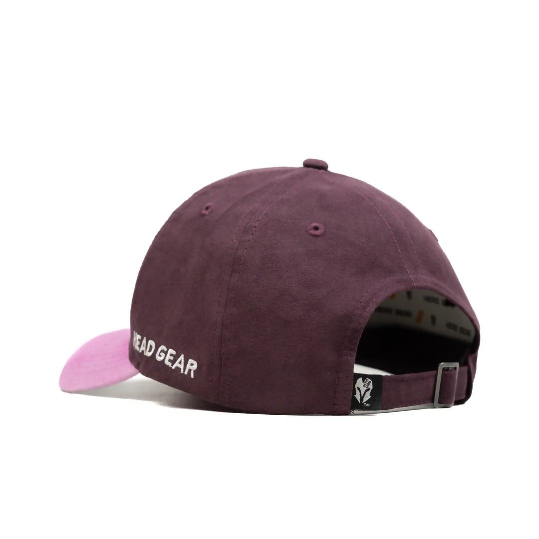 HEAD GEAR PURPLE PINK DUAL TONE STRUCTURED CAP