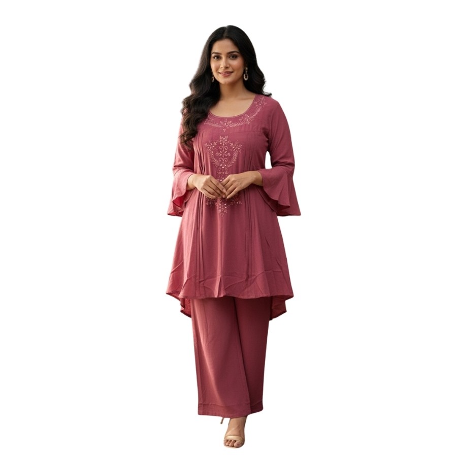 New Arrival – Elegant Embroidered 2-Piece Set (3 Colors Available)